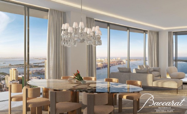 Baccarat Residences Brickell - Luxury Condo Interior