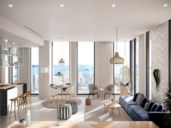 7918 West Drive - Luxury Condo Interior