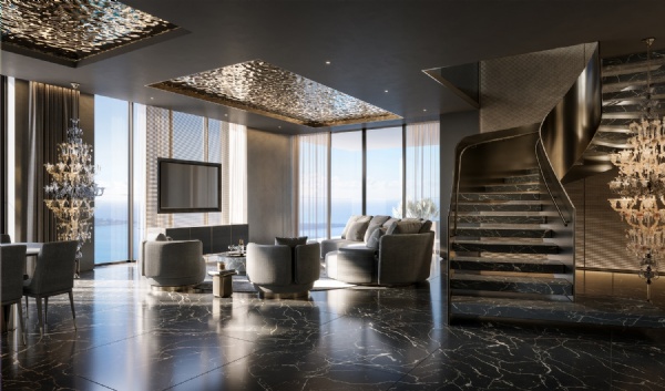 888 Brickell Miami Dolce & Gabbana - Luxury Condo Interior